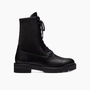 Stuart Weitzman Ande Lift Lug Sole Leather Boots